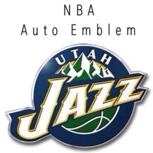 Utah Jazz NBA Auto Emblem – 3D Metal Adhesive Logo | Brand New in Package